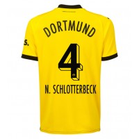 Pánský Fotbalový dres Borussia Dortmund Nico Schlotterbeck #4 2023-24 Domácí Krátký Rukáv